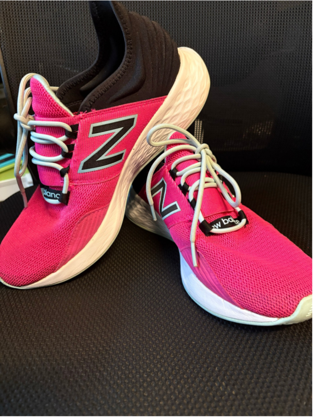 Women's New Balance Fresh Foam Roav Sneakers Pink and Black